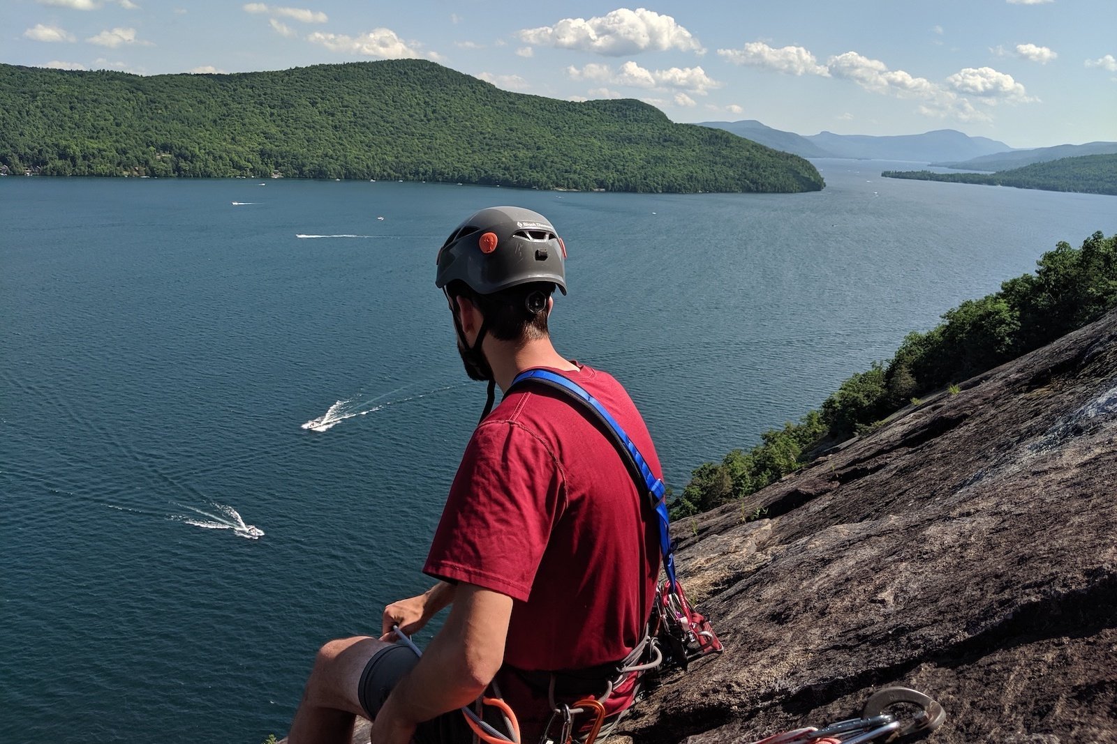 Climbing w/ Tom - Rogers Rock Slab - Pure Adirondacks