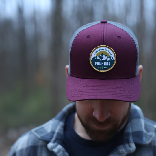 Pioneer Mesh Snapback (Burgundy)