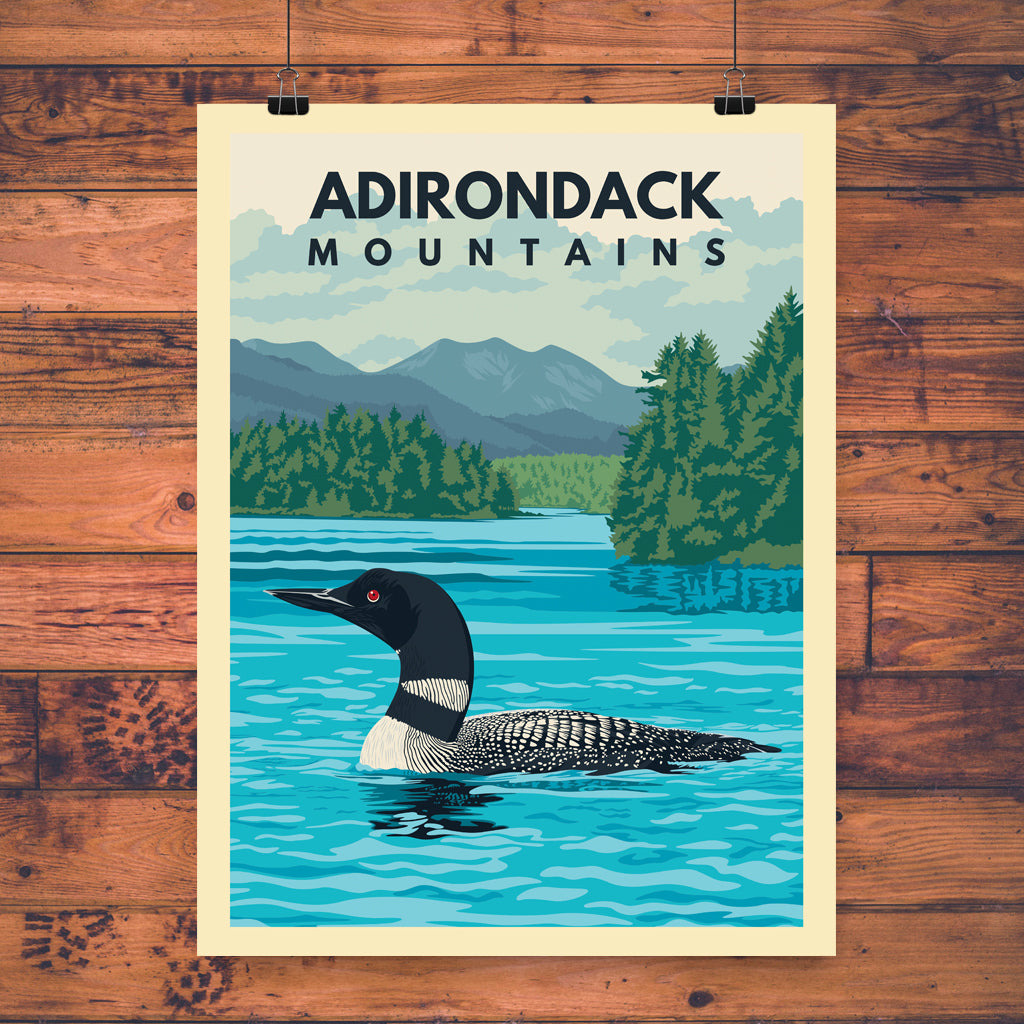 Vintage Print | Adirondack Loon