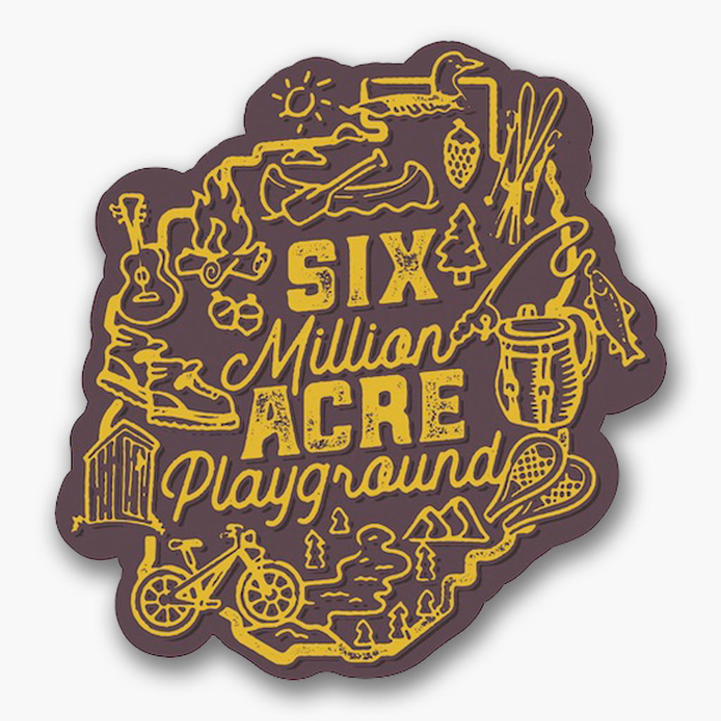 Sticker: 6 Million Acre Playground