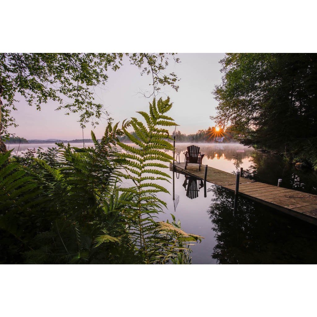 Adirondack sunrise photography print - summer morning landscape by Evan Williams