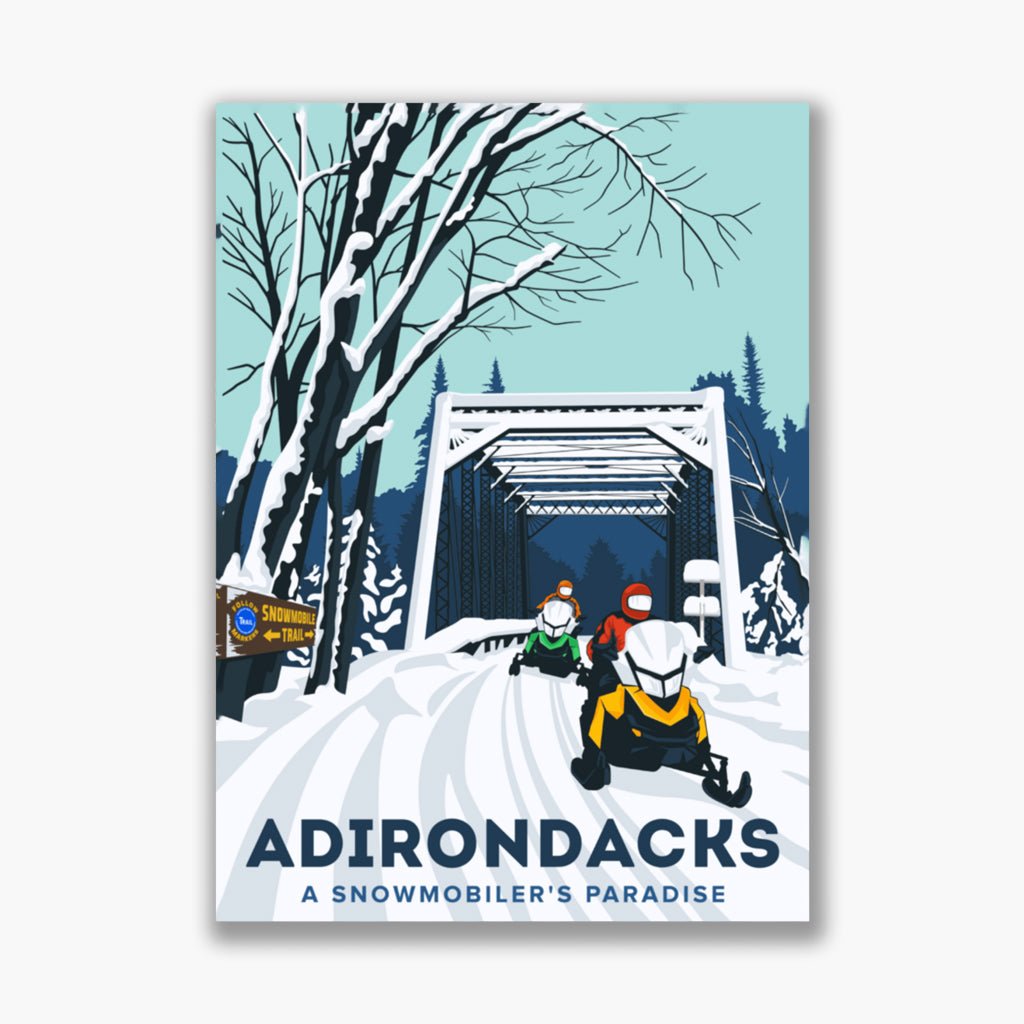 Sticker: Snowmobiler's Paradise - Pure Adirondacks