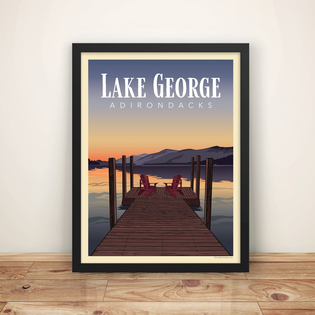 Poster | Dockside at Lake George - Pure Adirondacks