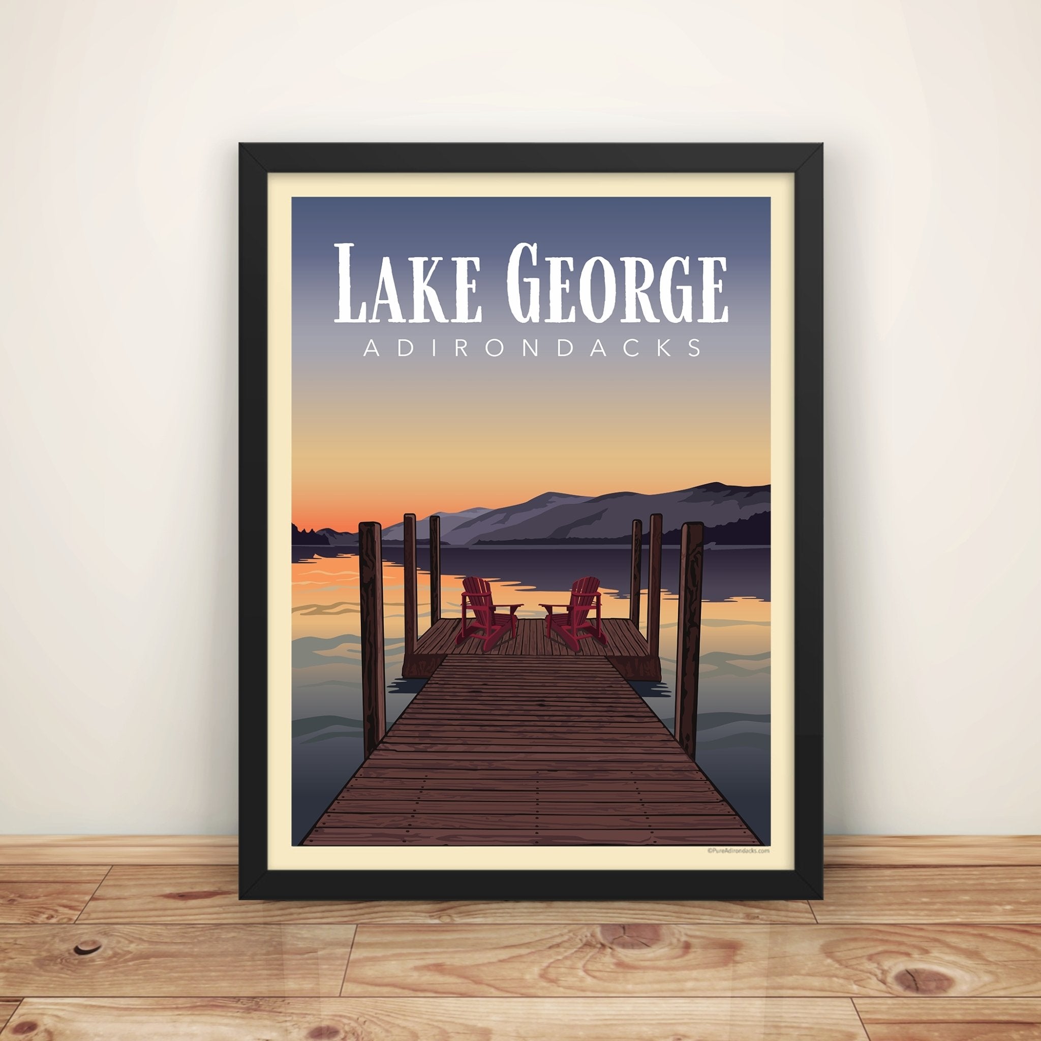 Poster | Dockside at Lake George - Pure Adirondacks