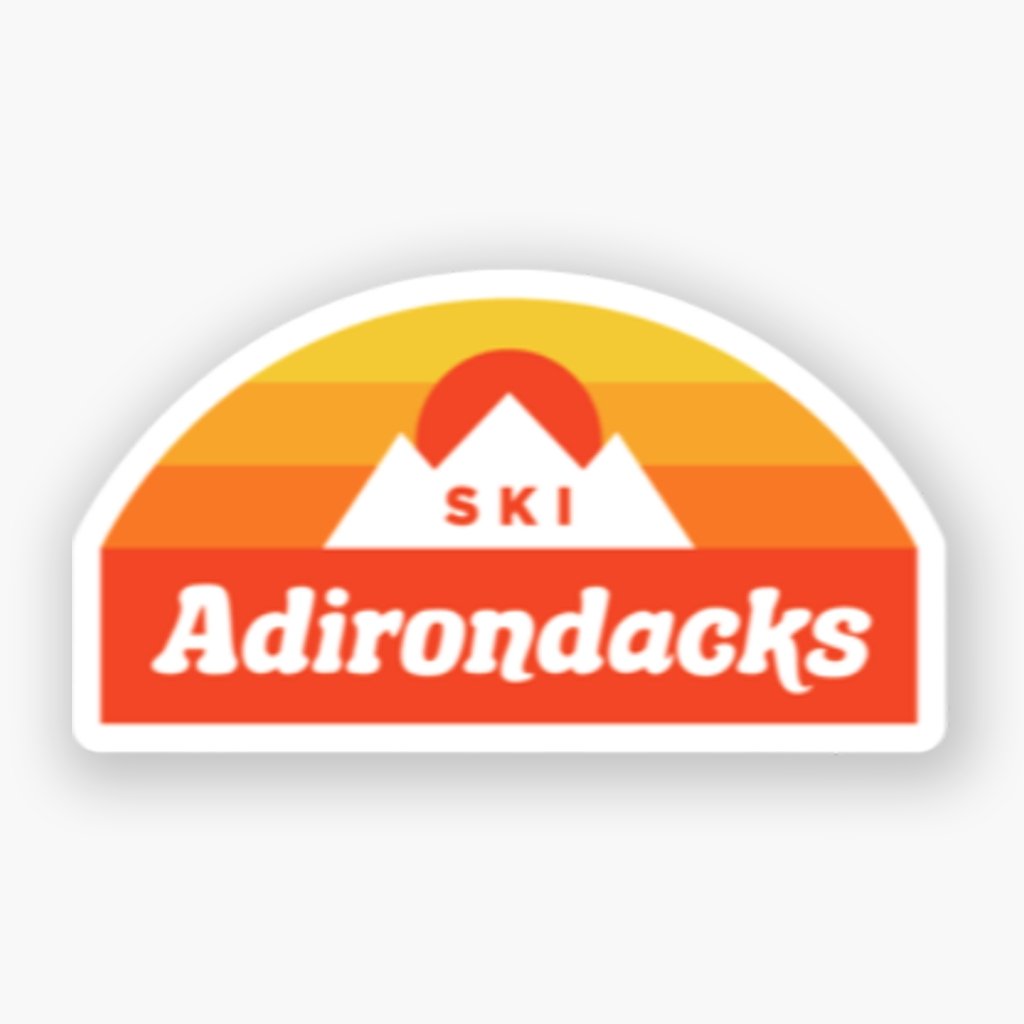 SkiADK: Sunny Days Sticker - Pure Adirondacks