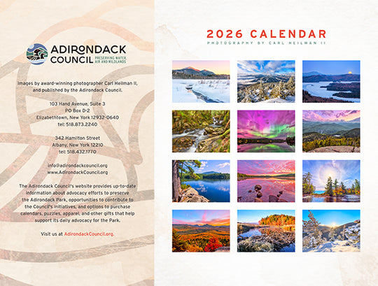 2026 "Forever Wild" Adirondack Calendar