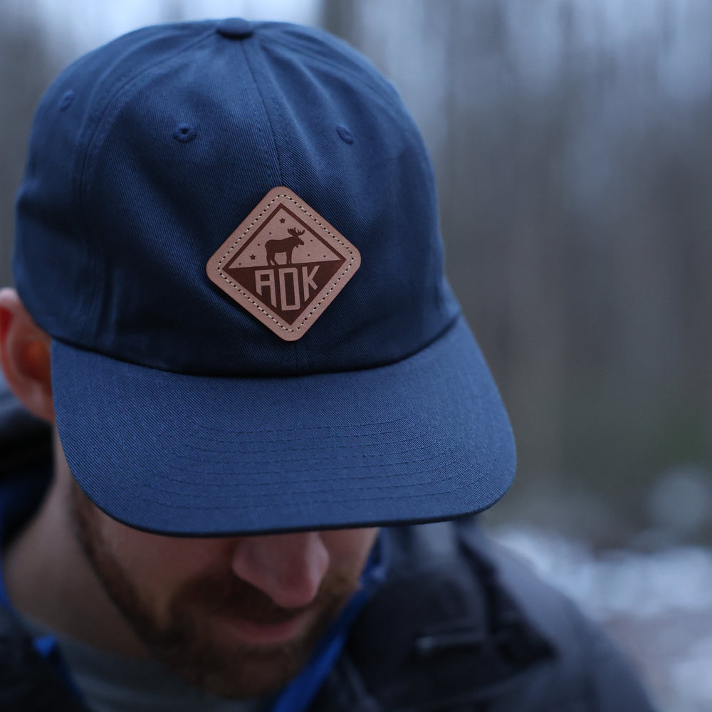 Moose Trekker Strapback Hat (Navy)