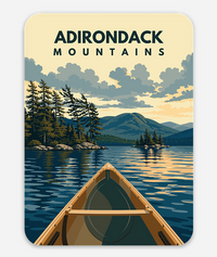 Sticker: ADK Canoeing