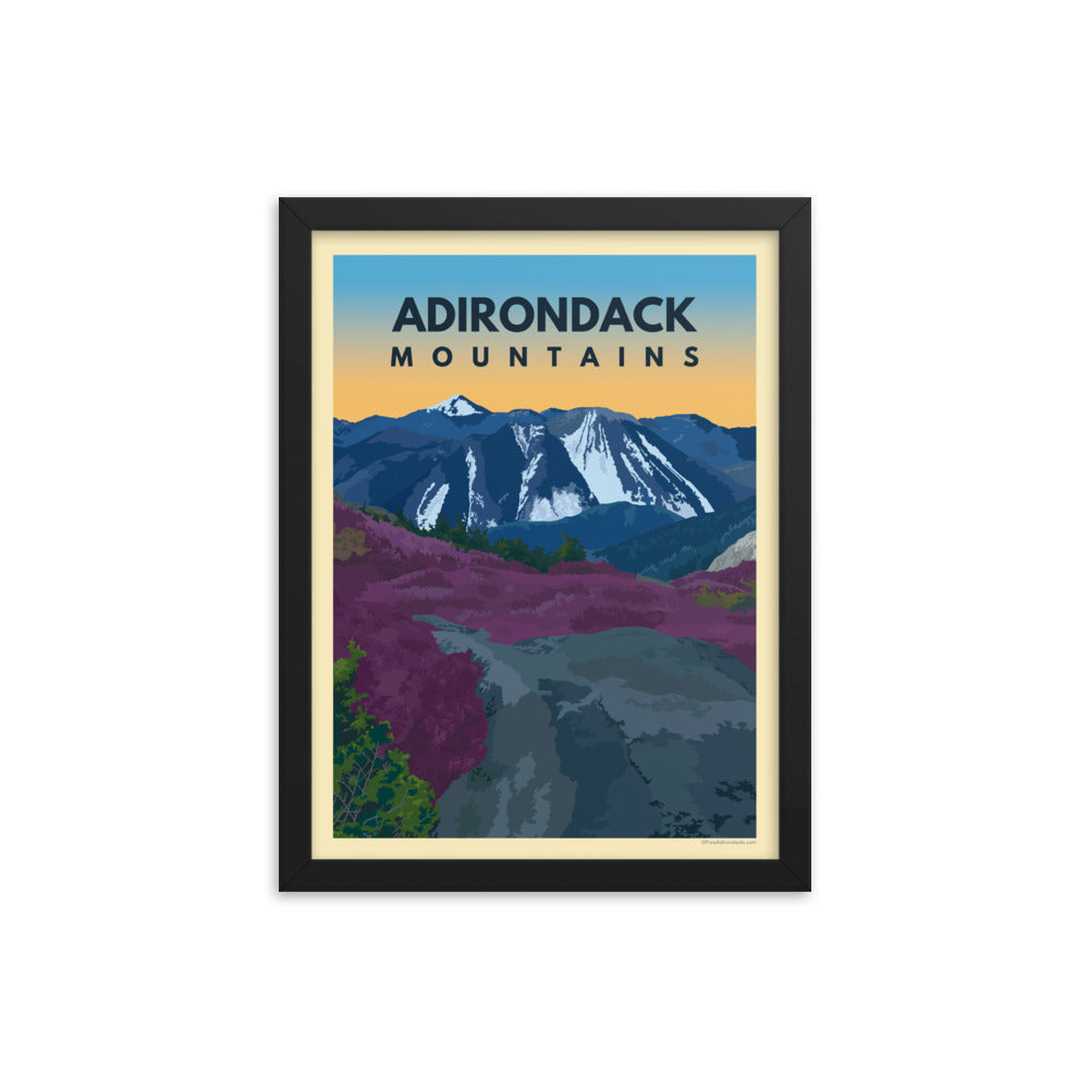 Vintage Adirondack Poster | ADK High Peaks – Pure Adirondacks
