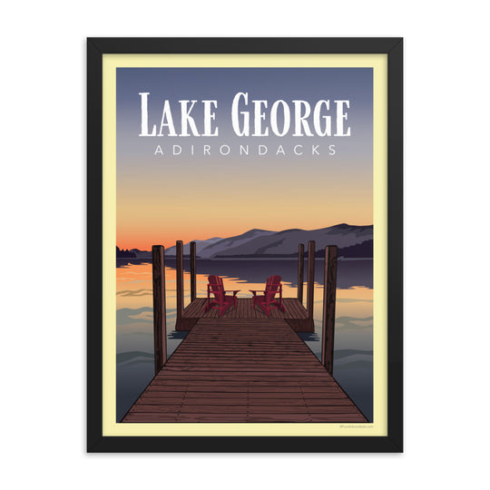 Poster | Dockside at Lake George