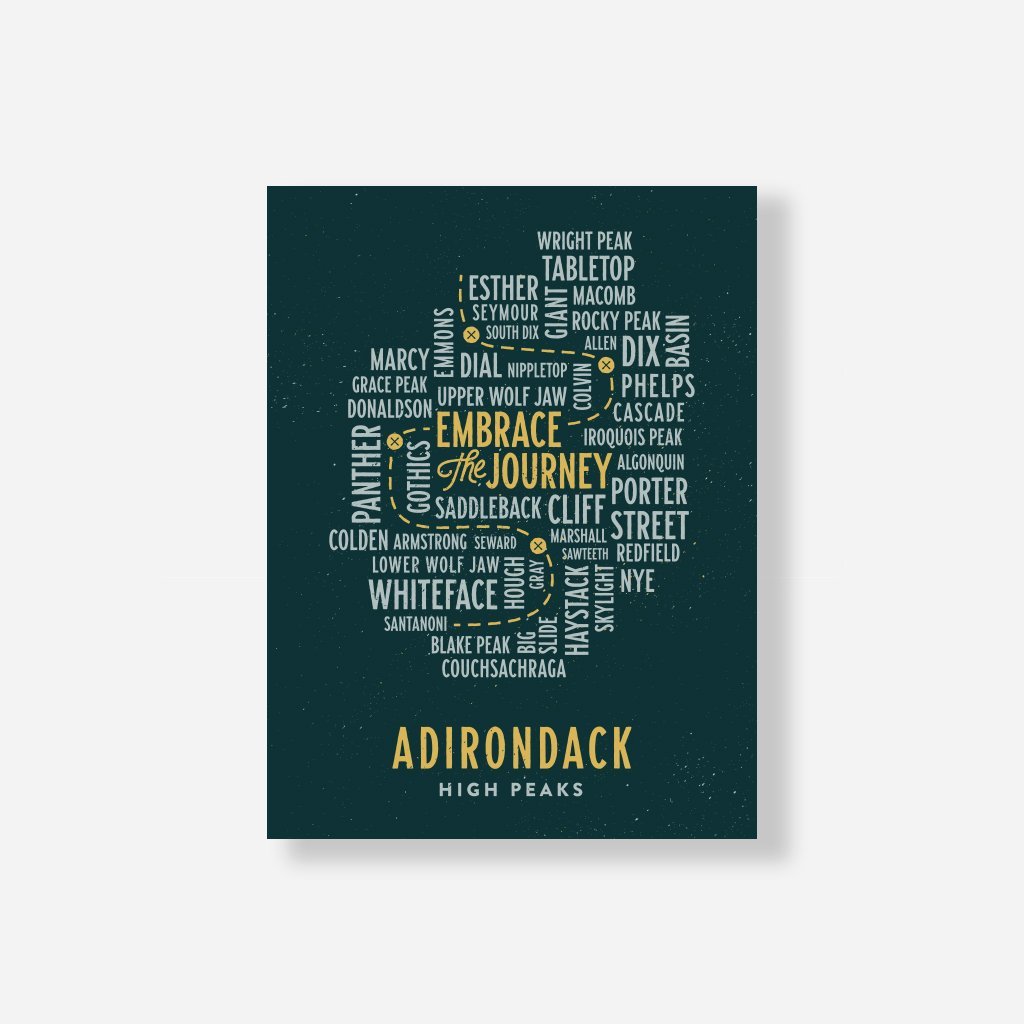 ADK High Peaks Sticker - Pure Adirondacks