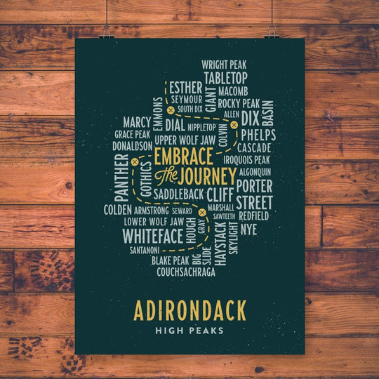 46 High Peaks Poster - Pure Adirondacks
