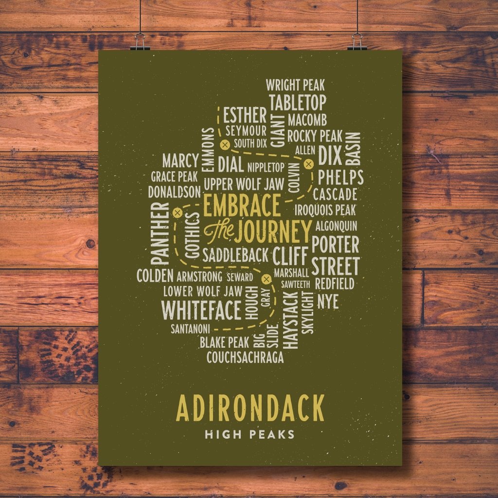 46 High Peaks Poster - Pure Adirondacks