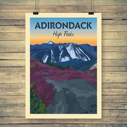 Vintage Poster | Adirondack High Peaks - Pure Adirondacks