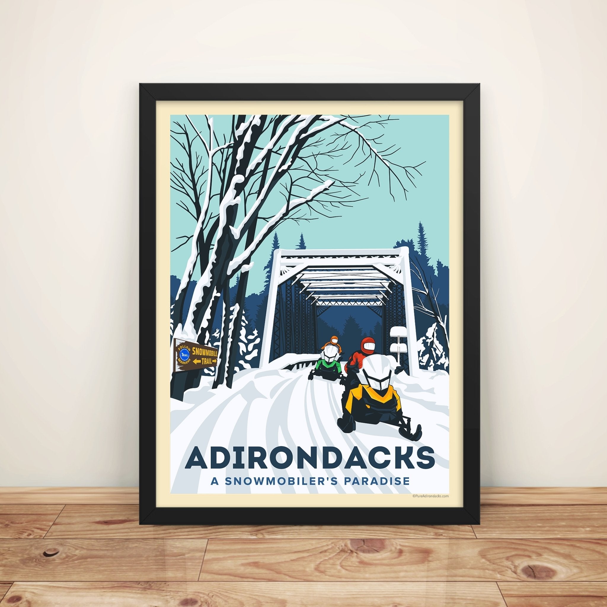 Poster | Snowmobiler's Paradise - Pure Adirondacks