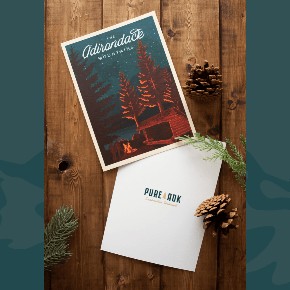 Vintage Print | Adirondack Lean-To