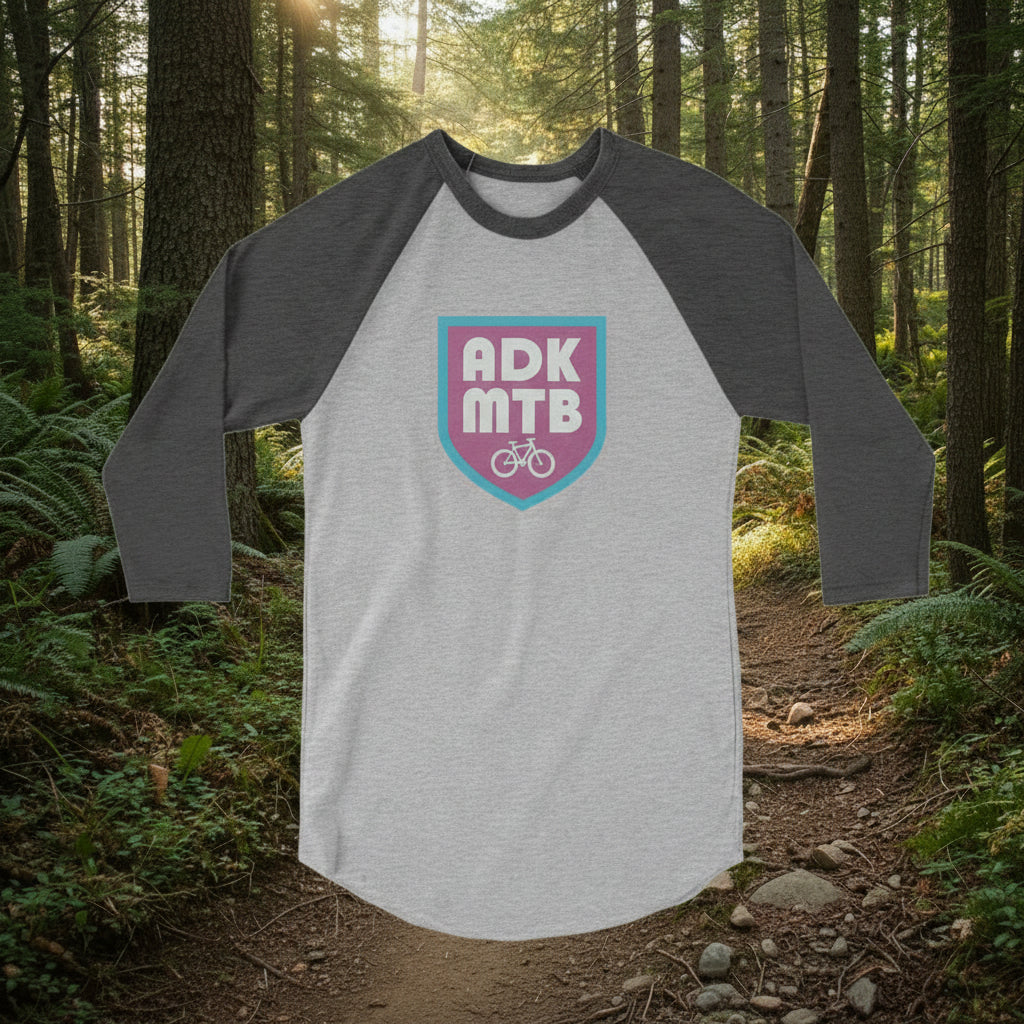 Adirondack MTB | Freeride Raglan 3/4 Sleeve T-Shirt - Pure Adirondacks