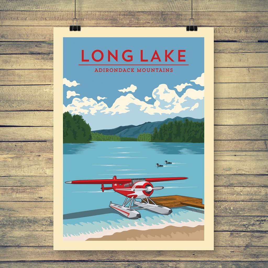 Vintage Print | Long Lake - Pure Adirondacks