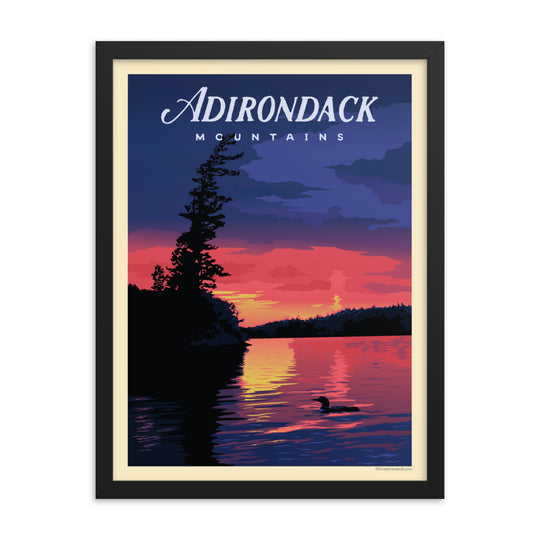 Poster | Common Loon at Sunset