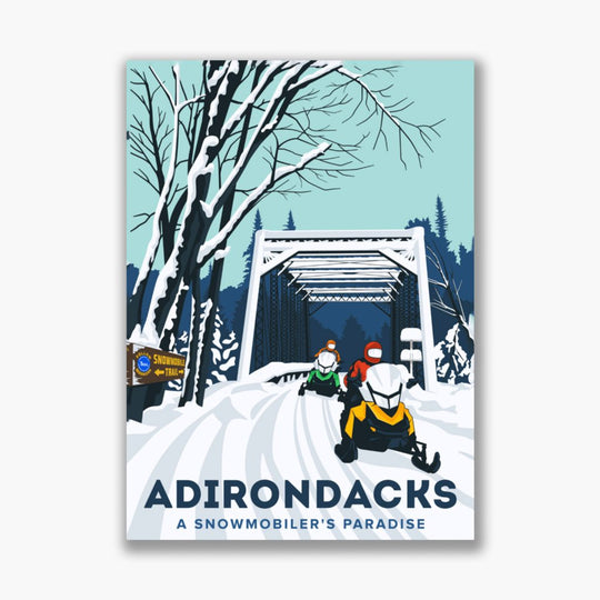 Sticker: Snowmobiler's Paradise - Pure Adirondacks