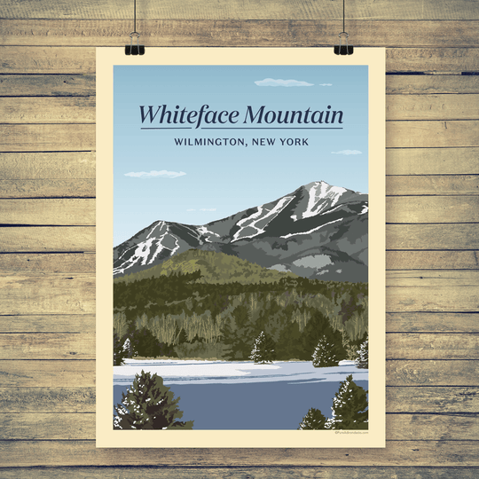 Vintage Poster | Whiteface Mountain - Pure Adirondacks
