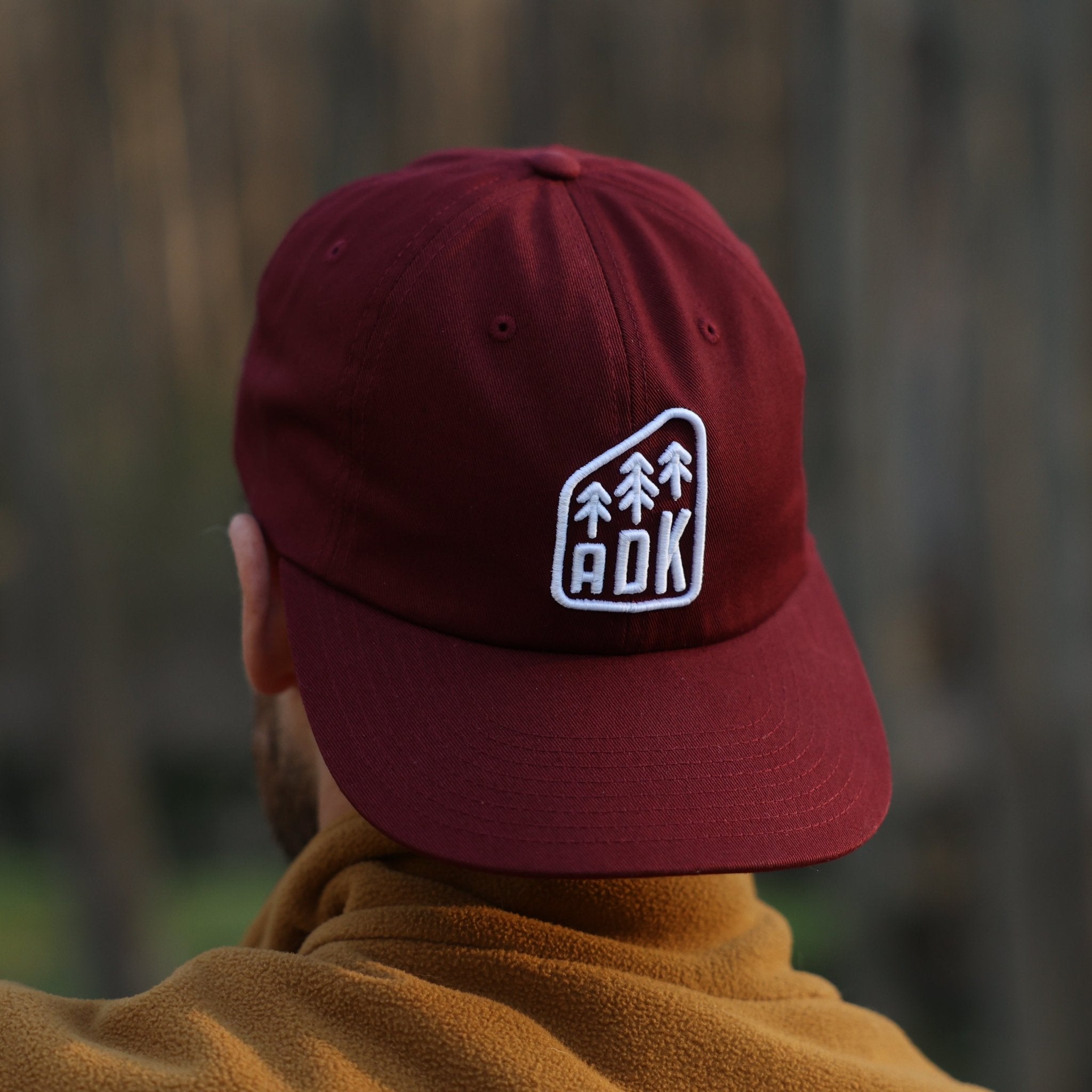 V Crown Snapback Hat Maroon/Navy