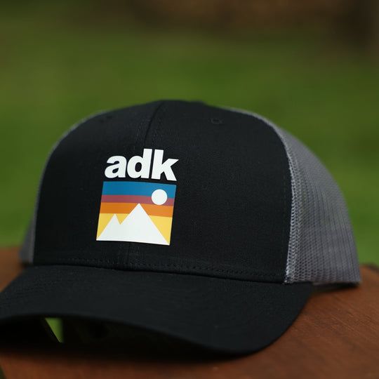 Alpine Trucker Snapback (Black/Grey) - Pure Adirondacks