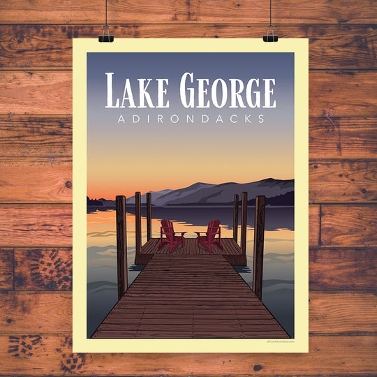 Poster | Dockside at Lake George - Pure Adirondacks