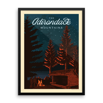Poster | Adirondack Lean-To Camping