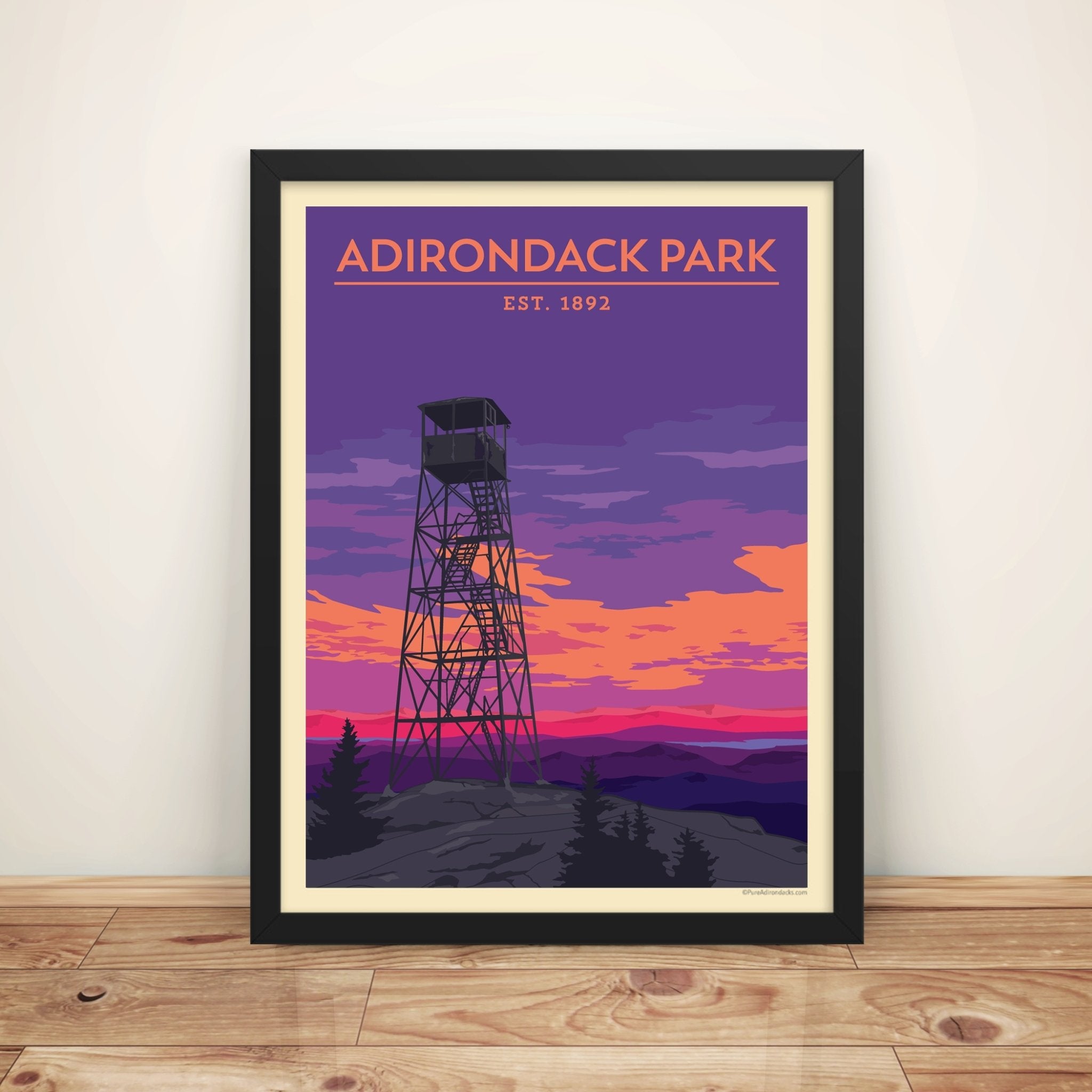 Poster | Adirondack Fire Tower - Pure Adirondacks