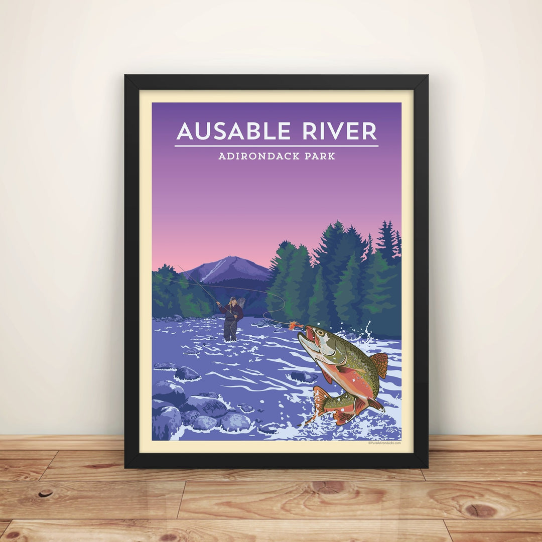 Vintage Fly Fishing Poster | Poster