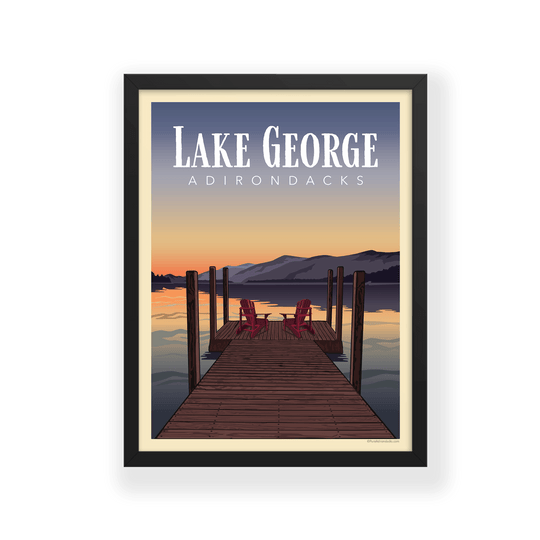 Poster | Dockside at Lake George - Pure Adirondacks