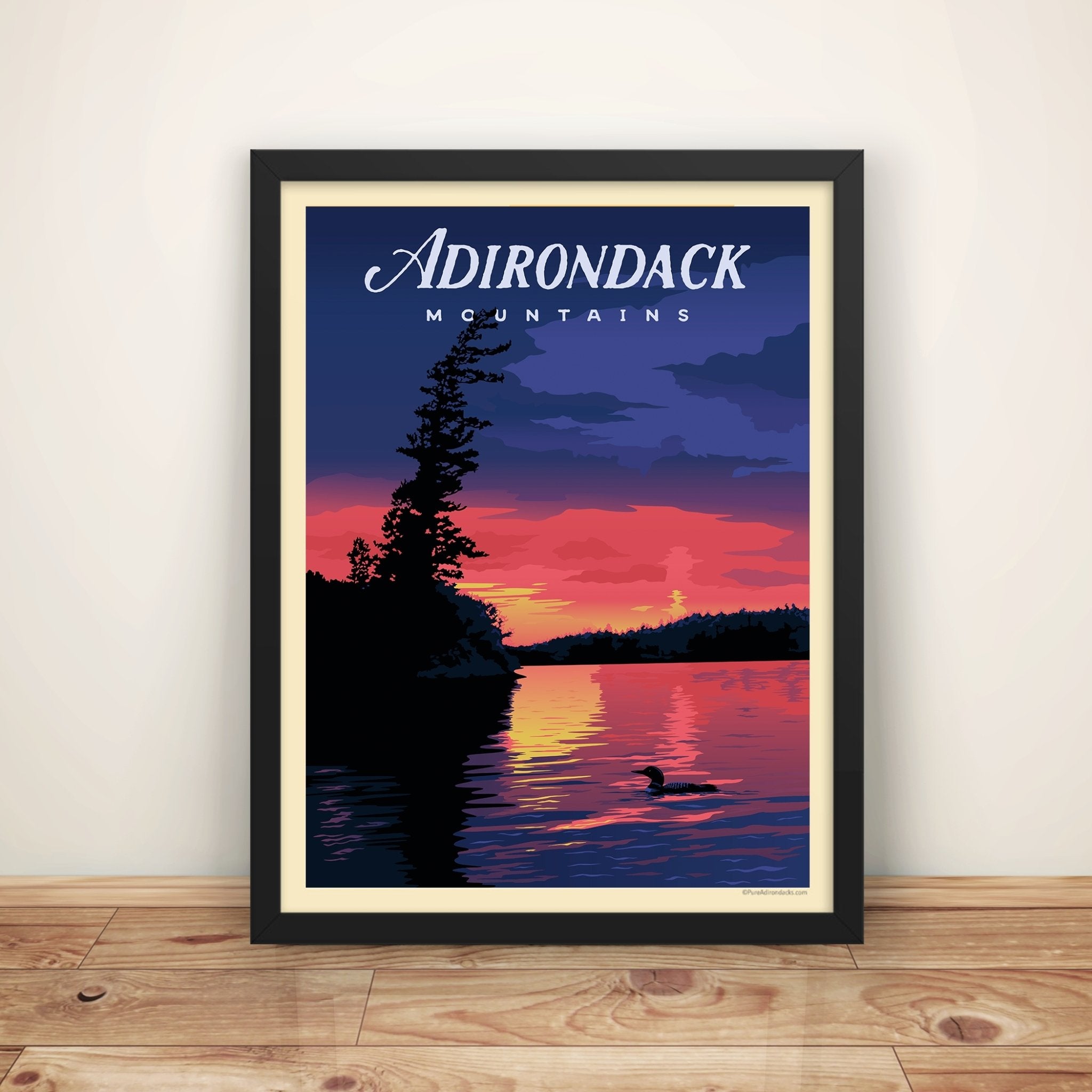 Poster | Common Loon at Sunset