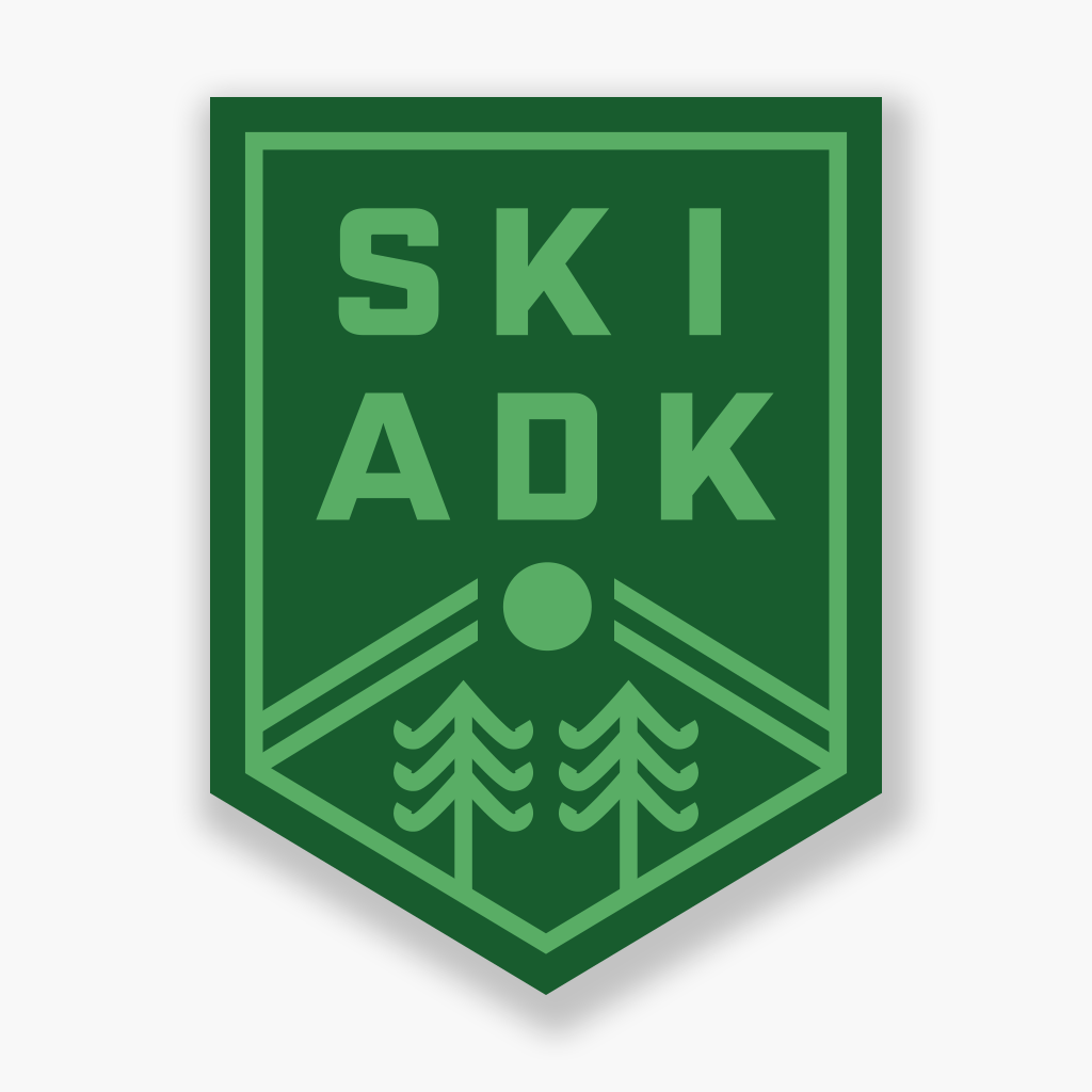 SkiADK: Tree Skiin' Sticker - Pure Adirondacks