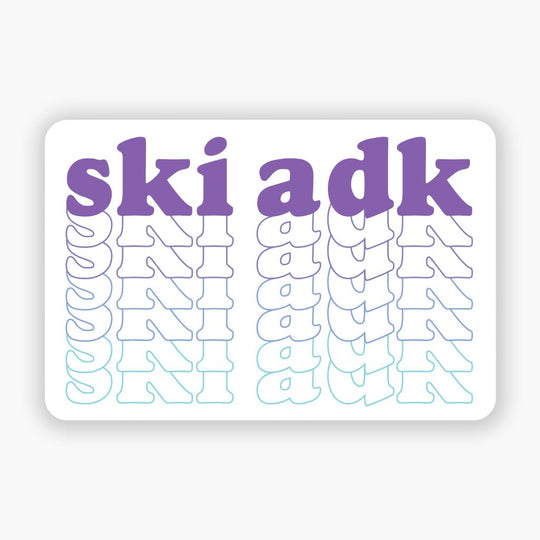 Sticker: SkiADK Series - Descent - Pure Adirondacks